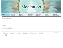 Tablet Screenshot of meditationpracticessite.com